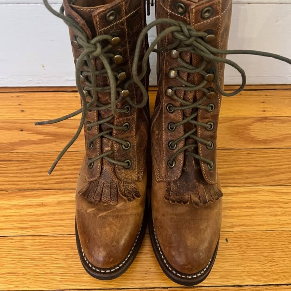 Women's Laredo Sara Rose Distressed Leather Boots - 6.5M